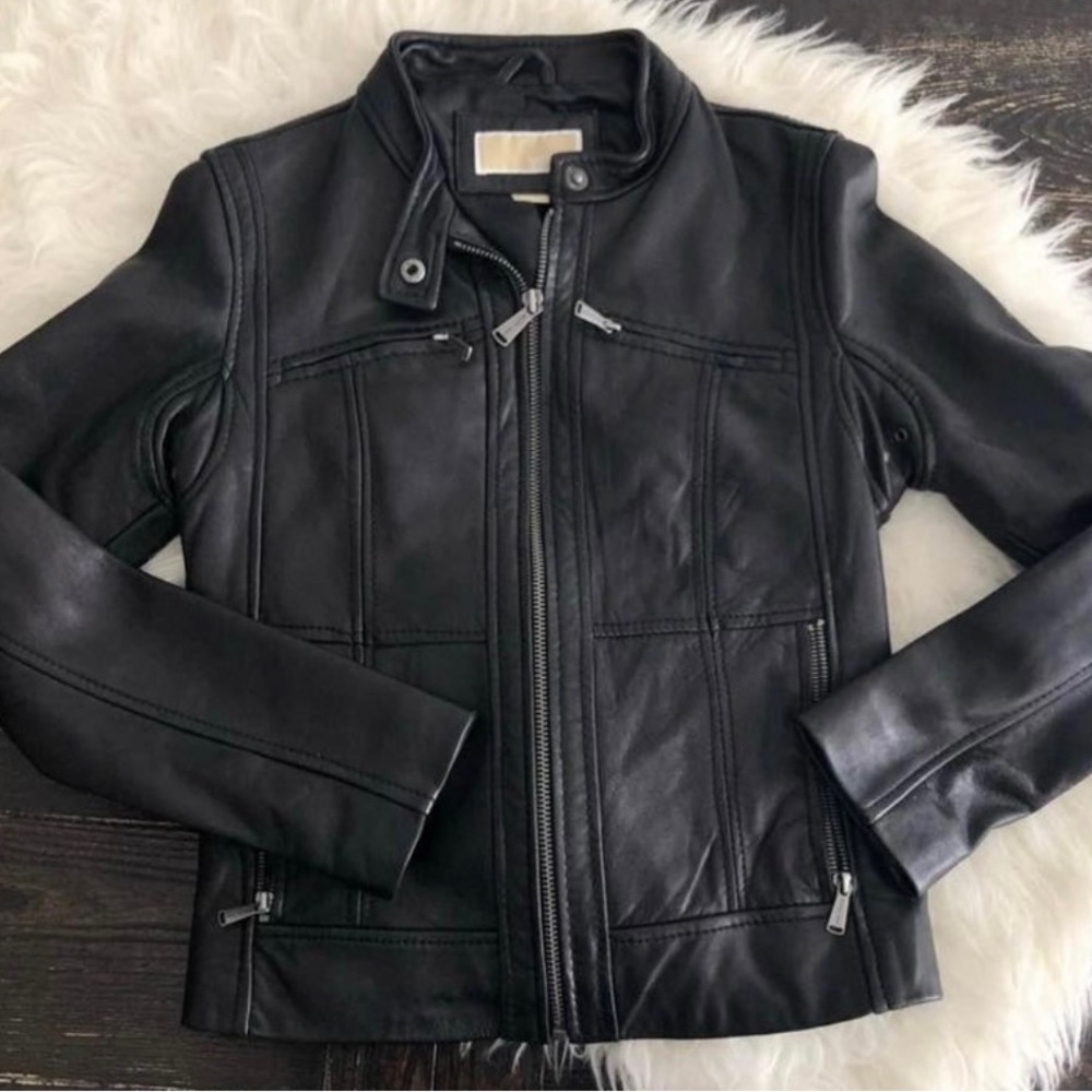 Michael Kors Women’s Leather Jacket Size Medium